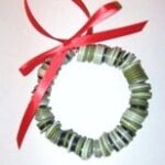 christmas crafts button-wreath-ornament christmas craft ideas