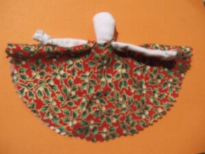 fabric scrap angel angel ornament