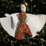fabric scrap angel (4) angel ornament