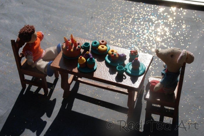 FIMO tea party cupcake FIMO tea party cupcake