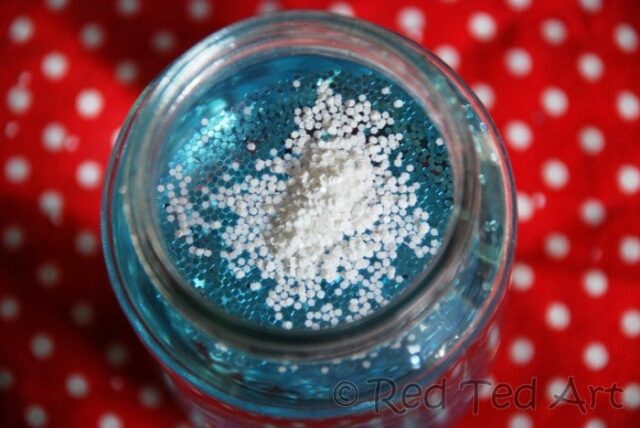 How to make a snow globe from Mason Jars - Red Ted Art - Kids Crafts
