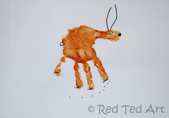 impala handprint craft handprint art