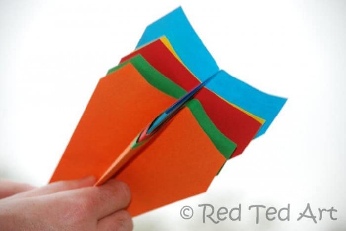 launching paper planes