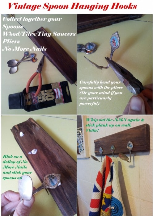 vintage-spoon-hanging-hooks vintage spoon idea