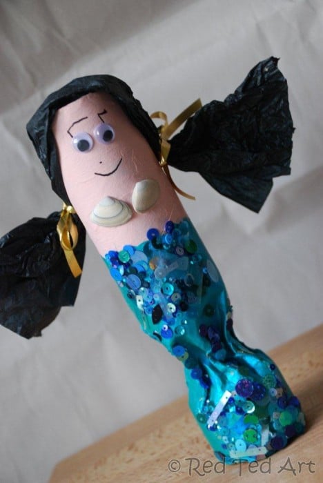 22 Adorable Mermaid Crafts for Kids