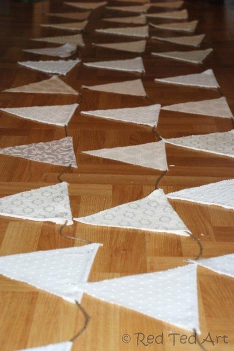 no sew wedding bunting (6) no sew bunting