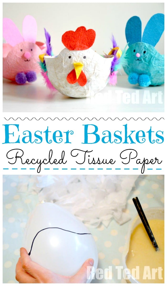 Easter Baskets For Kids Papier Mache Hen
