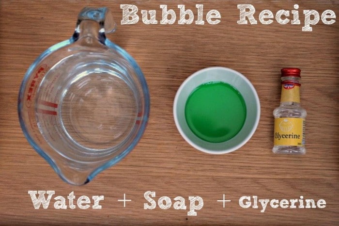 Easy Bubble Recipe giant bubbles, bubble activities & more