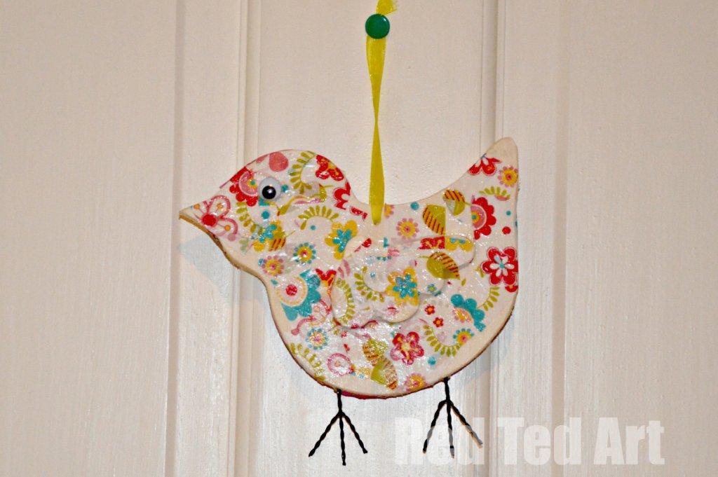 Decoupage bird