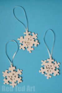 Puzzle Making Ideas - Snowflake Ornament