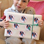 Superhero wrapping paper