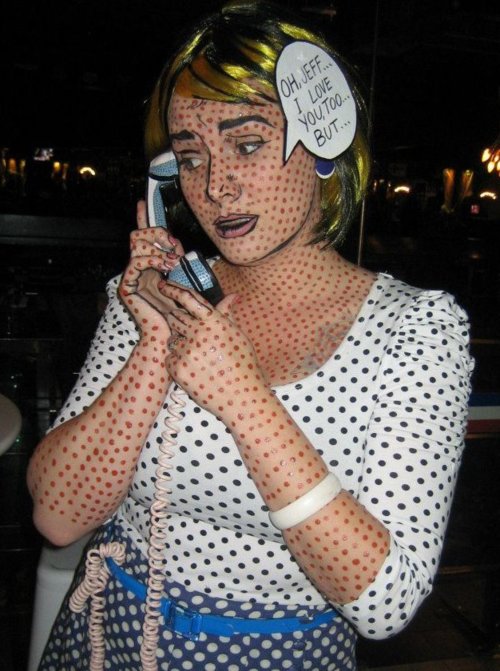 Lichtenstein inspired art