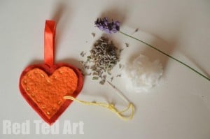Felt Heart Lavender