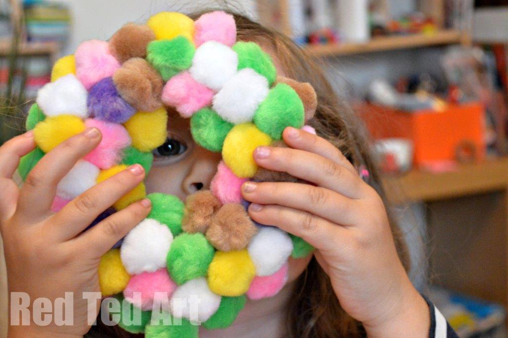 PomPom Wreath for Kids