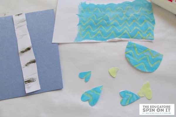 Heart Pieces for Winter Bird from The Educators' Spin On It