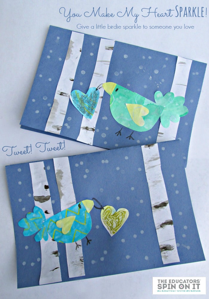 Winter Heart Bird Greeting Card from The Educators' Spin On It