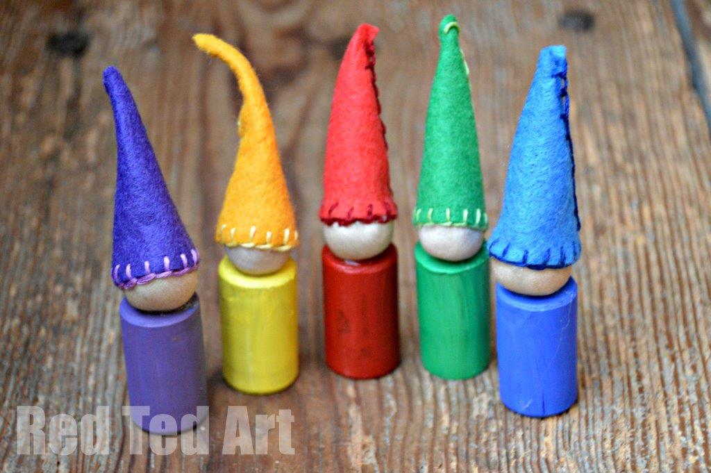 Cork Crafts - Rainbow Pixies