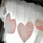 Marble Hearts Valentines Craft from B-Inspired Mama
