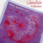 Snowflake Valentine Craft from B-Inspired Mama