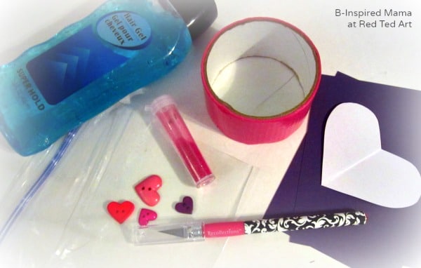 Supplies for A Squishy Kids Valentine Card - B-Inpsired Mama at Red Ted Art