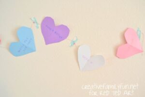 Valentine's Day Decorating Ideas - heart bunting