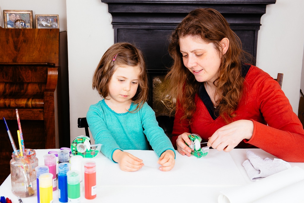 3M Magic tape, showing uses in childrens crafting