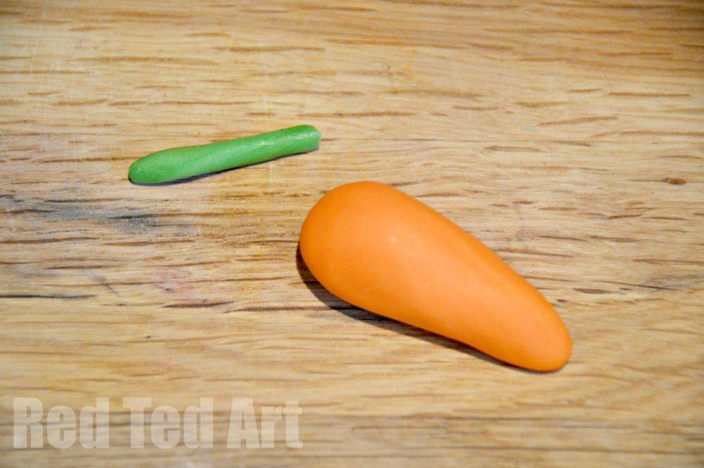 Ready Roll Icing Carrots how to