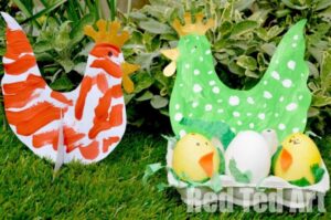 Adorable Chick Crafts for Kids: Hen and Chick Easter Craft