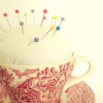 teacup pincushion