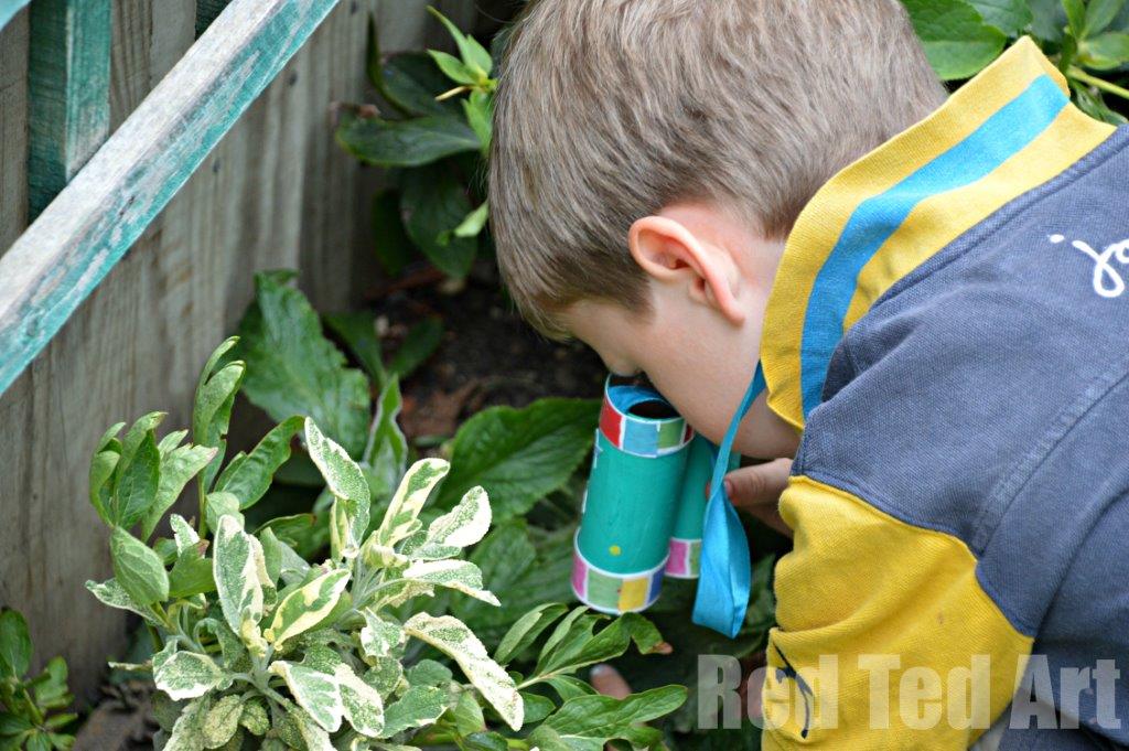 TP Roll Crafts to make with kids - binoculars