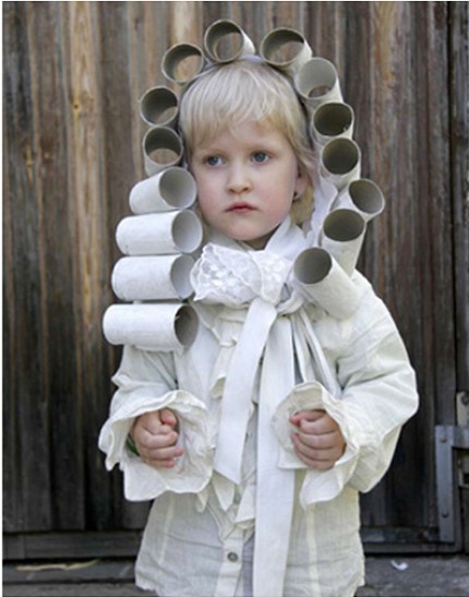 TP Roll Crafts - wig costume