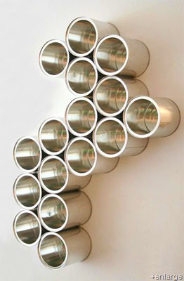 tin can wall organiser