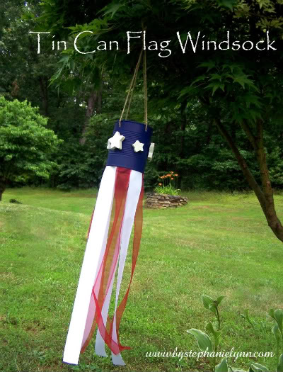 tin can windsock 4th July