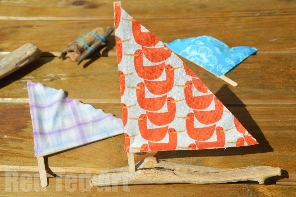 Driftwood crafts with kids