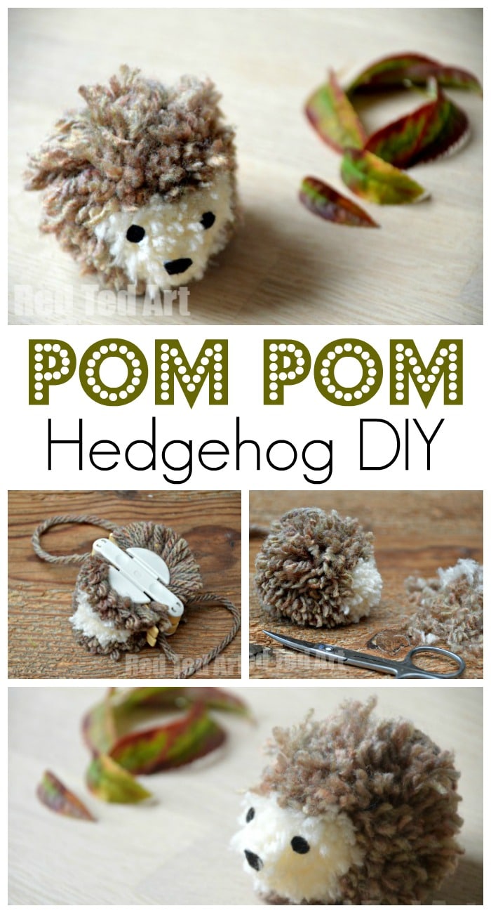Hedgehog Pom Pom Craft Easy And Fun Hedgehog Pom Pom Craft Easy And Fun