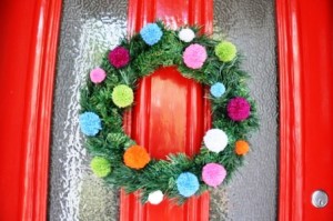 Pompom-xmas-wreath