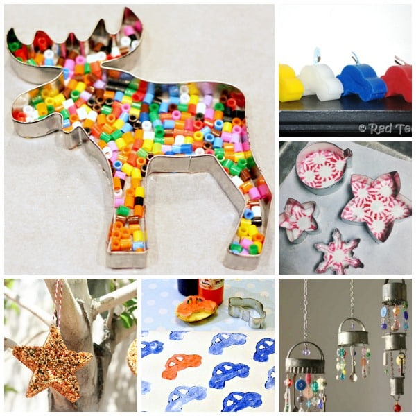 25 fun crafts and ideas for cookie cutters.  A reason to invest in beautiful Cookie Cutters.  Not only can you make fabulous cookies for the family, but some of these brilliant DIY Cookie Cutter Craft ideas too!  #CookieCutters #Christmas #Ornaments #DIY