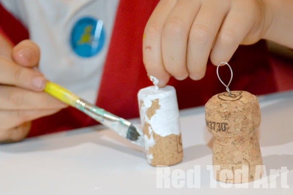 Cork Crafts - Snowmen Ornaments