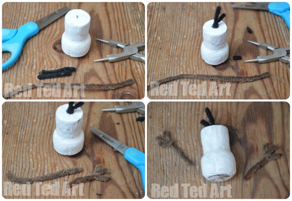 Frozen Crafts - Olaf Cork Snowman