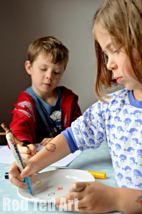 Kids Art Plates - Gifts Kids Can Make