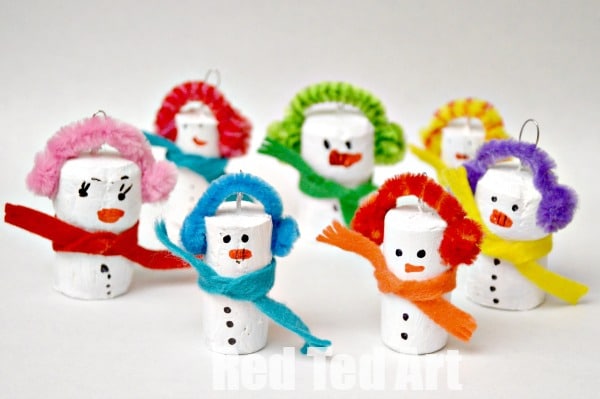 30 Easy Snowman Crafts - Red Ted Art - Easy Kids Crafts