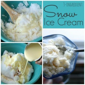 como fazer sorvete de neve