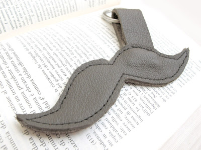 moustache crafts keyring