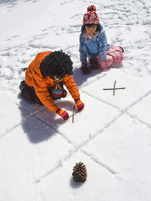 snow day activities snow tic tac toe