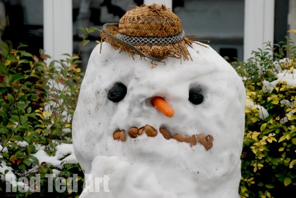 snow day activities - snowman