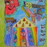 the Art Curator for Kids - Making Art with Kids - Chagall-Inspired Drawings-sqtn