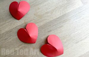 3d Paper Hearts Tutorial