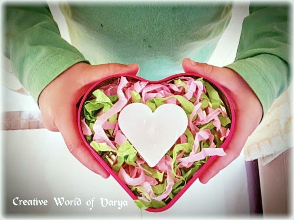 DIY Heart Candle Gift