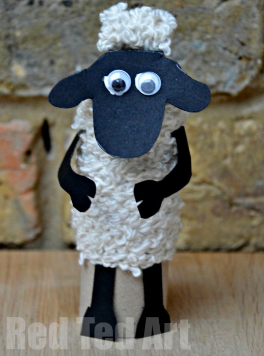 TP Roll Shaun the Sheep by Red Ted Art