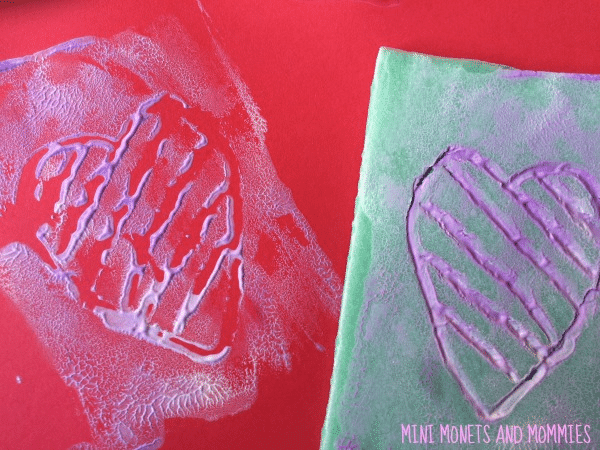Valentines Day Cards for Kids - printed hearts (1)
